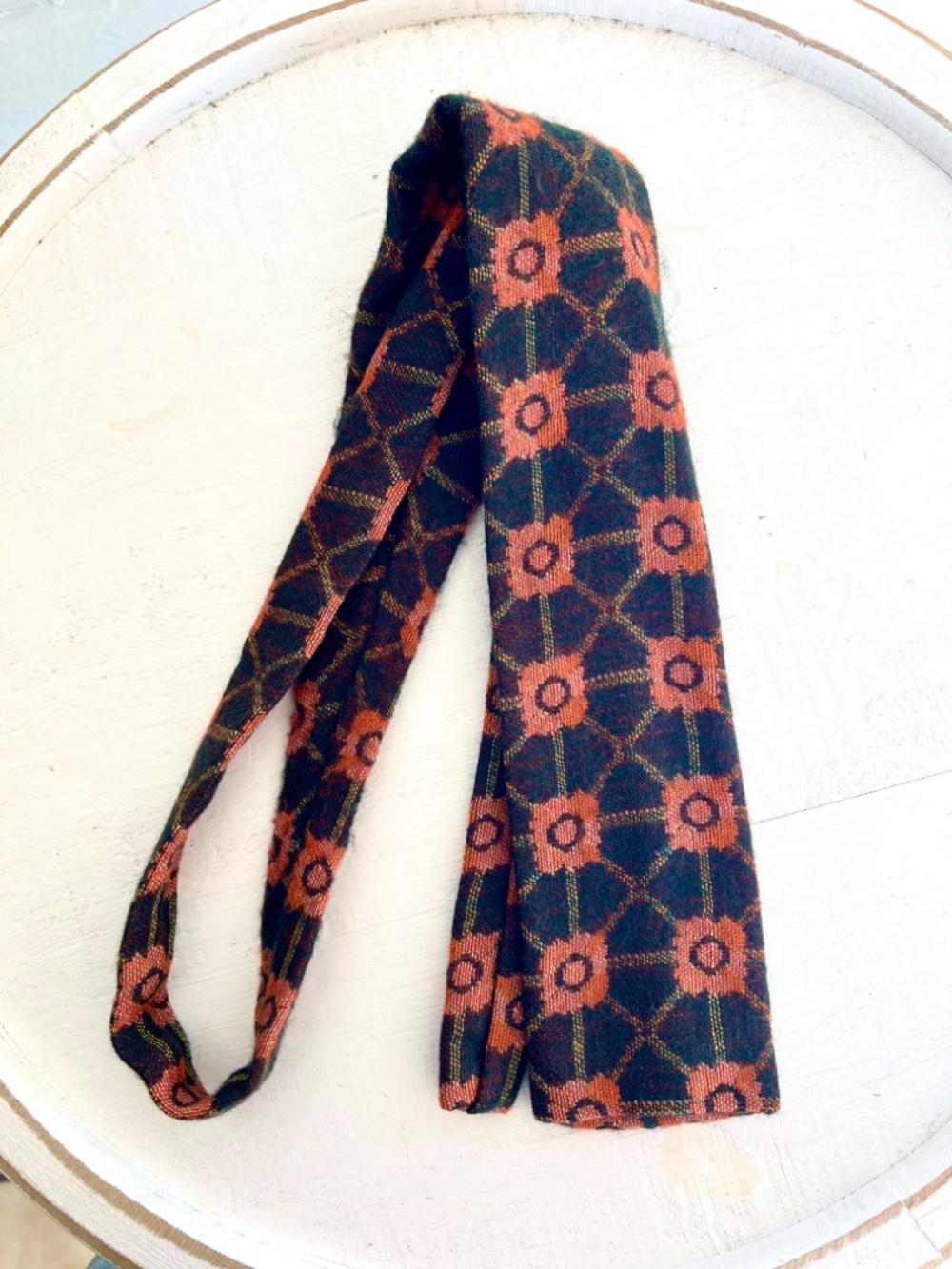 Vintage '70's ROOSTER Square End Wool Tie
